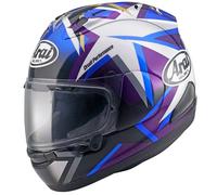 Arai RX-7V Evo MVK Stars Casco, nero-blu, taglia L per maschi