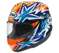 Casco RX-7 V EVO OKAMOTO COMPASS Arancione Blu ARAI - UE: XL