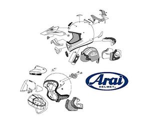 ARAI cheekpad Set - RX7-Pro/Corsair V/QV X le guance