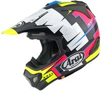 Arai MX-V EVO Battle Casco da motocross, nero/multicolore, Taglia M (57/58)
