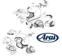 Arai Axces Ii Cheek Pads Nero 15 mm