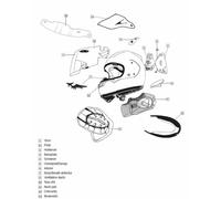 ARAI RICAMBIO GUANCIALI CASCO