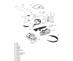 ARAI RICAMBIO GUANCIALI CASCO
