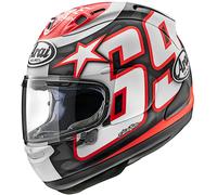 Arai RX-7V Evo Nicky Reset Casco, nero-bianco-rosso, taglia L per maschi