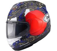Arai RX-7V Evo Samurai Casco, blu/rosso, Taglia M (57/58)