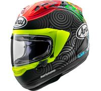 Arai RX-7V Evo Tatsuki, casco integrale XS male Nero/Rosso/Giallo