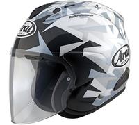 Arai SZ-R EVO Mimesis Casco Jet, nero-grigio-bianco, taglia XS per maschi