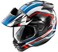 Arai Tour-X5 Discovery Casco da motocross, bianco/rosso/blu, Taglia S (55/56)