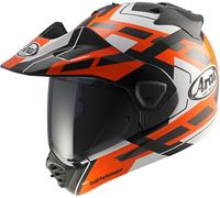 Arai TOUR-X5 Match Casco da enduro, bianco/nero/arancione, Taglia M (57/58)