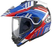 Arai Tour-X5 Trail Casco da motocross, blu/rosso/bianco, Taglia M (57/58)