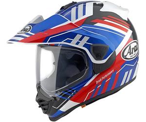 Arai Tour-X5 Trail Casco da motocross, blu/rosso/bianco, Taglia M (57/58)