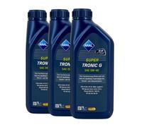 ARAL Supertronic G 0W-40 Olio Motore MB 226.5,MB 229.3, VW 502 00, 3x1 Litro