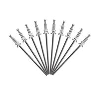 Aramox 10 Pcs Set di Prigionieri di Rivetti Robusti Arrugginiti, Facile Installazione con Pin di Saldatura a Punti per Clamp/Holder di Rivestimento per Finestre, Sostituzione di Connessione