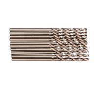 Aramox 10 Punte Elicoidali HSS, Set di Punte Elicoidali con Codolo Cilindrico, 2 Mm, Punta da 135 Gradi, Grande Scanalatura a Spirale per Acciaio Inossidabile, Acciaio Al Manganese, Ad Angolo,