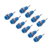 Aramox 10pcs J.40003 2 Mm Banana -Book Socket Adapter per Stabile per Strumenti Elettronici, Buona conduttività Elettrica Adatto per Ampie Applicazioni (Blue)