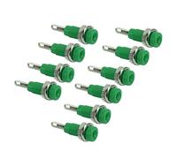 Aramox 10pcs J.40003 2 Mm Banana -Book Socket Adapter per Stabile per Strumenti Elettronici, Buona conduttività Elettrica Adatto per Ampie Applicazioni (Green)