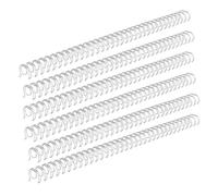 Aramox 120 Fogli di capacità, Design Versatile, 34 Loop, Spine Leganti il Filo di Ferro 3: 1 con 5 Colori, per Report, Presentazioni e Altro Ancora (SILVER)