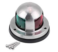 Aramox 12V / 24V LED Segnale di navigazione Luce marina Barca in acciaio inossidabile LED rosso e verde Lampada di segnalazione di navigazione Strumenti accessori per yacht