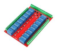Aramox 16 Modulo Scheda relè DC 5/12/24V, relè Autentico di Alta qualità, Ottico Accoppiatore di Piccole Dimensioni per il Controllo di Potenza, con Connessione Inversa di Potenza, Prestazioni (Dc5v)