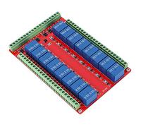 Aramox 16 Modulo Scheda relè DC 5/12/24V, relè Autentico di Alta qualità, Ottico Accoppiatore di Piccole Dimensioni per il Controllo di Potenza, con Connessione Inversa di Potenza, Prestazioni