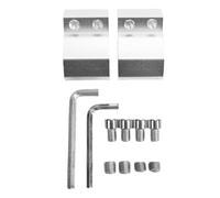 Aramox 2-Pack Rail Corner Clips, Staffa di Montaggio per Cassetta degli Attrezzi con Filettatura M8 in Metallo, Pezzo di Ricambio (BLACK)