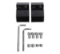 Aramox 2-Pack Rail Corner Clips, Staffa di Montaggio per Cassetta degli Attrezzi con Filettatura M8 in Metallo, Pezzo di Ricambio (SILVER)