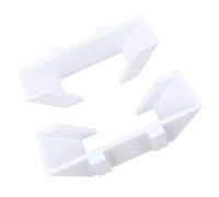 Aramox 2-Pack Supporto da Parete per Racchette da Tennis, Ganci da Recinto Antiscivolo Supporto per Racchette Sicuro con Conservazione Senza Graffi per Recinzione a Catena da Campo (White)