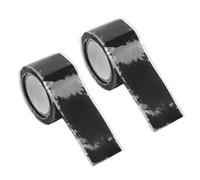 Aramox 2 Pcs Nastro di Silicone Autofinuso Nastro a Prova di Acqua Autoadesiva per Riparazione del Tubo del Tubo Dell'acqua 1,5 M di Lunghezza di 2,5 Cm di Larghezza (BLACK)