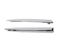 Aramox 2 Pezzi Modanatura Superiore Paraurti Auto per 2007-2015, ABS Paraurti Anteriore Modanatura Superiore Finiture Cromate Parti Esterne Auto