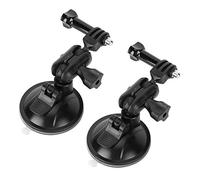 Aramox 2 Pezzi Staffa a Ventosa ABS DVR Staffa a Ventosa 65mm Girevole a 360 Gradi Testa a Sfera da 16mm per Guida Videoregistratore GPS Parabrezza Supporto per Cruscotto (Testa a tre punte)