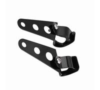 Aramox 2 pezzi Staffe di montaggio per faro moto Forcella Racer 28mm-34mm Adatta per (Nero)