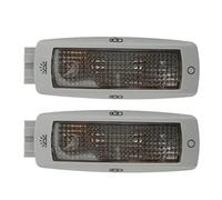 Aramox 2Pcs Luce della Cupola di Lettura Posteriore per Interni Auto Lettura Plafoniera per Tetto Grigio Guscio di Ricambio per Seat Toledo