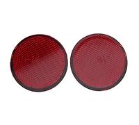 Aramox 2PCS Paraurti Posteriore Riflettore Rotondo Rosso Esterno Riflettore Auto Modifica Fit per 2007-2015