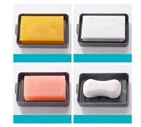 Aramox 3 Strati Contenitore di Sapone Rotabile, Design Multistrato, Drenaggio Rapido, Scatola di Sapone a Parete a Muro di Rotazione Flessibile Fanni da Pugno a Battibeo di per Ventilazione e Lavabo