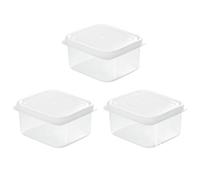 Aramox 3pcs 200ml Contenitori di Stoccaggio degli Alimenti per Congelatore Riutilizzabile con Coperchi Ermetici Senza Scatole BPA Utilizzate per Il Congelamento della Preparazione dei