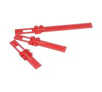 Aramox 3pcs Metal Slide Ruler T Tipo CNC 16 20 30 Cm Rigno di Lavorazione del Legno in Alluminio per L'industria del Legno