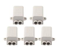 Aramox 5 Pcs Terminale Parallelo Spliter Giunction Connettore Splitter Cavo con Copertura Isolante Staccabile per Interruttore di Cablaggio della Luce del Soffitto (ZK-1316)