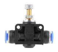 Aramox 5 Pezzi/impostare la Valvola di Controllo dei Flussi D'aria Pneumatici 6 Mm Controller di velocità Rapida Controller Pneumatico Regolatore del Flusso D'aria per Strumenti