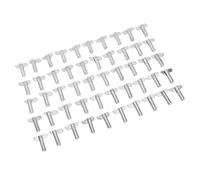 Aramox 50pcs Giunto per Impalcatura, 12 X 45 Mm | Perno di bloccaggio della barra trasversale zincato, azione autobloccante a gravità, gruppo telaio per impalcature