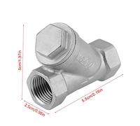 Aramox Acciaio Inossidabile 1/2 y Filtro con Spina, Filtro Resistenza Durevole e Bassa per Applicazioni di Gas per Acqua in Attrezzatura per Tubi di Piccolo Diametro