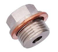 Aramox Adattatore del Sensore di Pressione Dell'olio M18X1.5 a 1/8NPT Filetto di Temperatura Dell'acqua Connector CONNETTORE INIRO ELETTROPLATO