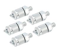 Aramox Adattatore per Test Idraulici, Connettori Ad Alta Pressione in Acciaio Al Carbonio per il Rilevamento della Pressione e il Campionamento dell'olio Nei Sistemi Idraulici (Acciaio al carbonio