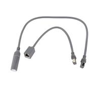 Aramox Adattatore Satellitare RJ45 Convertitore Ethernet in Gomma Rame da 2 Pezzi 1200Mbps IP68 Plug and Play con di Messa a Terra per Estensione Satellitare Rettangolare Gen3 V3