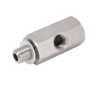 Aramox Adattatore Sensore Pressione Olio M10x1.0 in Acciaio Inossidabile Adattatore da T a M10 Connettore Alimentazione Olio Alimentazione Turbo Raccordo per la Maggior Parte dei Modelli