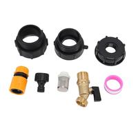 Aramox Adattatore Tote IBC Valvola in Ottone Resistente Rubinetto Connettore Tubo Tote IBC per Uso Industriale Materiale PP