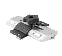 Aramox Alluminio Jig Sottile, 3/4 X 3/8in Scanalatura per Mitra (SILVER) | Guida con cuscinetto a rulli, sicurezza per il taglio di strisce strette, recinzione per tavolo di fresatura, a nastro,