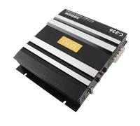 Aramox Amplificatore Audio per Auto Amplificatore di a 2 in Lega di Alluminio 12V Collegabile a Ponte con Commutazione di Fase di Controllo a Bassa Frequenza Protezione da Cortocircuito per Auto