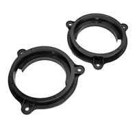 Aramox Anello Staffa Adattatore Altoparlante 6,5 Pollici ABS Nero, Sostituzione Diretta per Murano 2000-2019 Titan 2004-2019 K2 2011+, Anelli Distanziatori Adattatori Altoparlante Porta con 2 Cavi