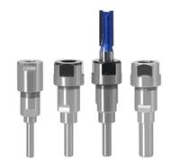 Aramox Asta di Prolunga per Pinza per Fresa, Gambo in Acciaio Al Carbonio, Asta di Prolunga per Punta per Fresa da 6 Mm a 6 Mm, Bloccaggio Stabile Ad Alta Precisione, Avvio Lento per Macchina per (A)