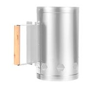 Aramox Avviatore per a Carbone, Acciaio Inossidabile Ad Alta Temperatura, Accensione Rapida del Fuoco per Barbecue, Cucina all'aperto e Campeggio (WHITE)